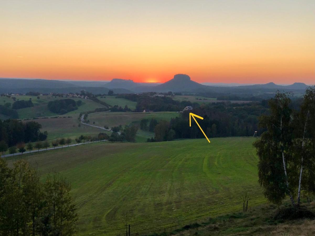 Auszeit Mit Weitblick In Der Saechsischen Schweiz - Kleiner Bauernhof Mit Tieren Und Wallbox ラートマンスドルフ エクステリア 写真